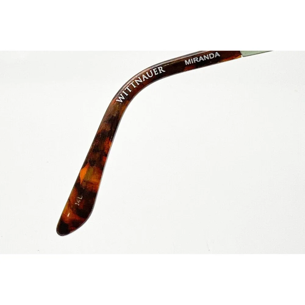 Wittnauer Eyeglasses Womens Brown Green Miranda Chocolate Mint 53-17-135